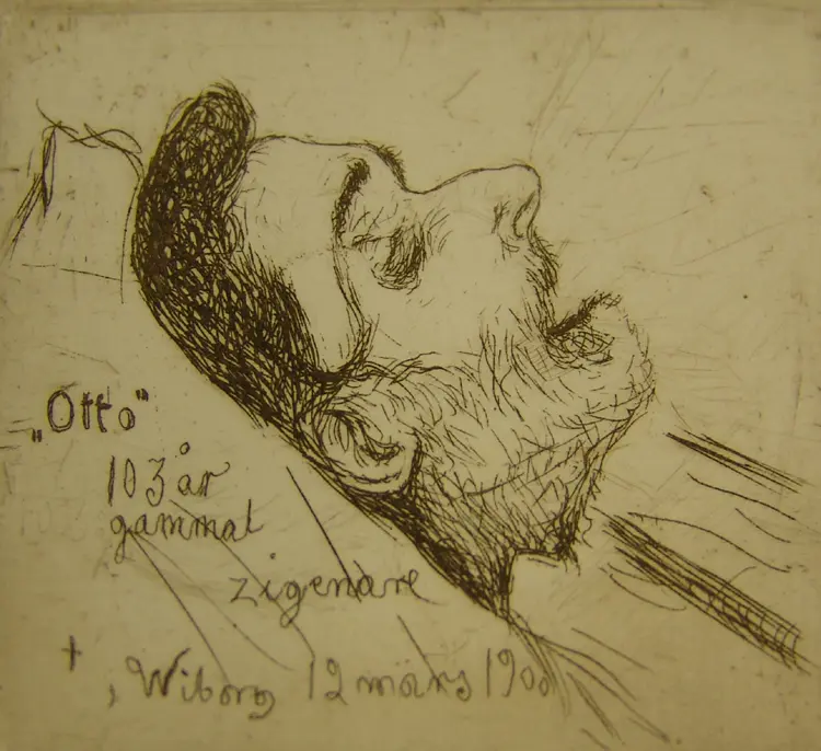 Hugo Simberg: Otto kuolinvuoteellaan