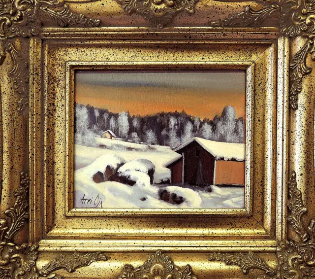 Arvi Oja: Talvimaisema 1