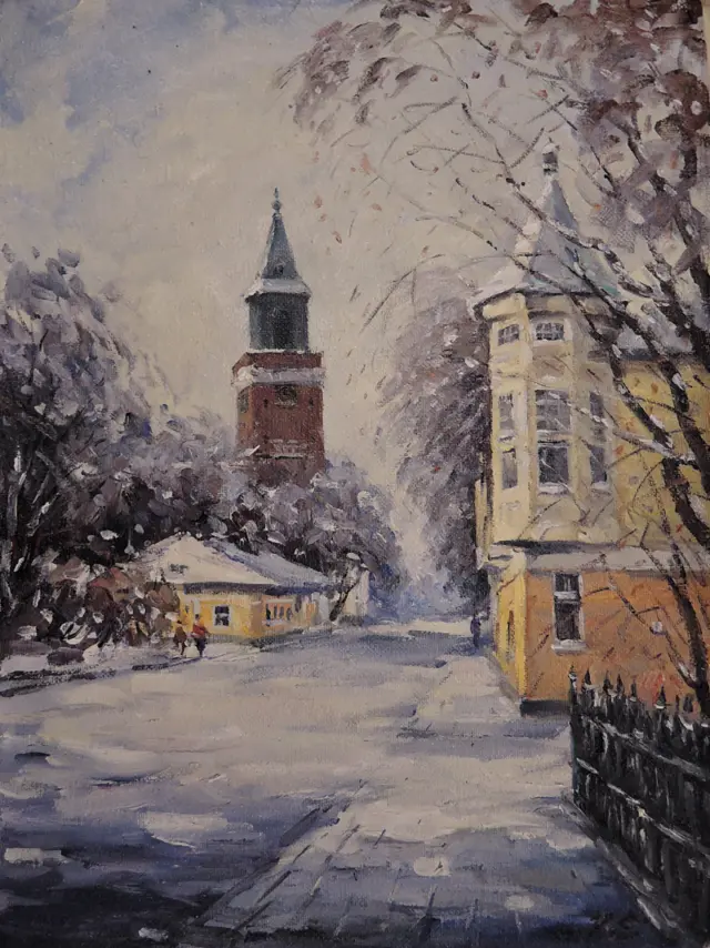 Piispankatu talvella: Nimetön