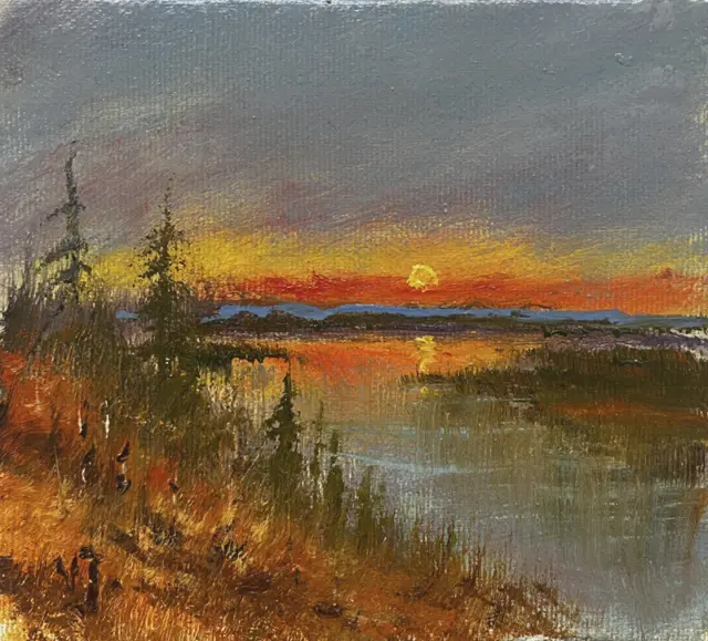 Väinö Juntura: Auringonlasku