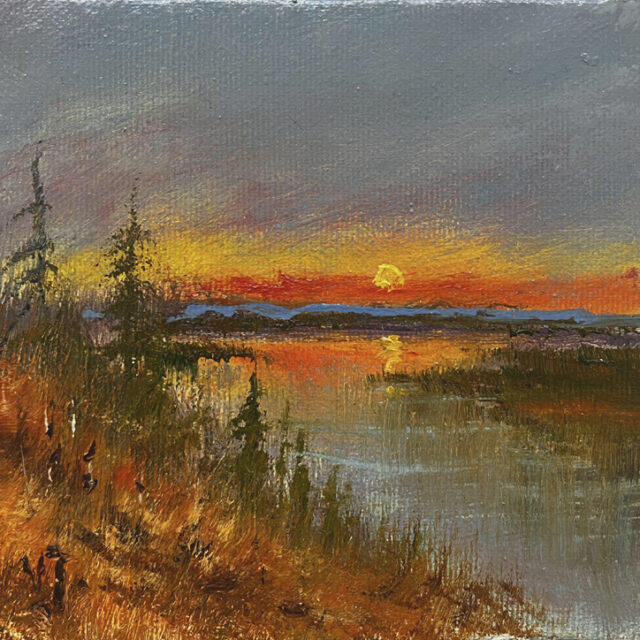 Väinö Juntura: Auringonlasku